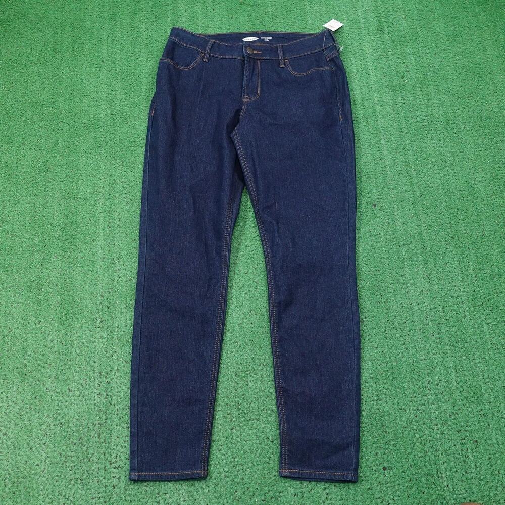 NEW Old Navy Jeans‎ Womens 4 Blue Super Skinny Ankle Mid Rise 29x26.5 Stretch